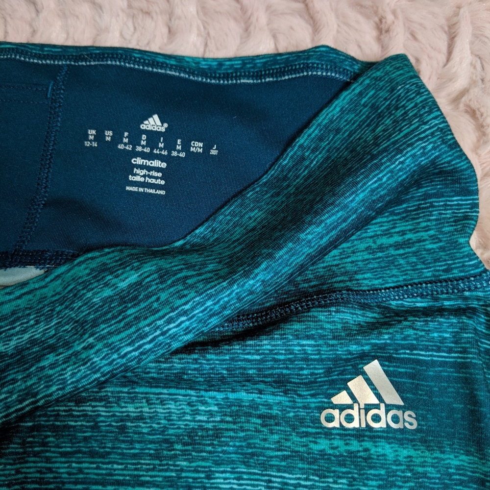ADIDAS Climalite High-Rise Cropped Leggings - Picture 2 of 2